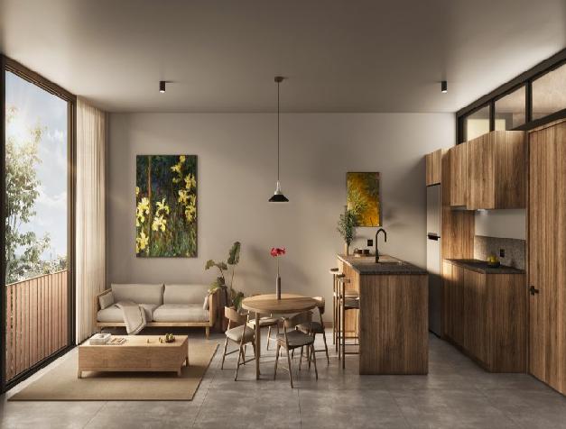 Dptos Gaviotas - Dpto Tipo 01 - Espacio Social